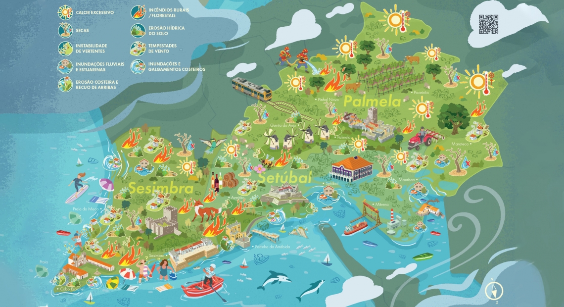 Mapa das Alterações Climáticas no Território Arrábida